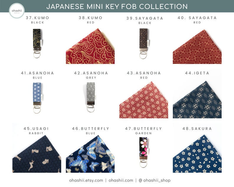 Unik tygnyckelring | Japansk nyckelring för armband | Anime-nyckelring | Japansk present till animeälskare | Söt födelsedagspresent till alla hjärtans dag bild 5