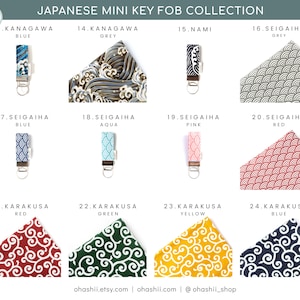 Unik tygnyckelring | Japansk nyckelring för armband | Anime-nyckelring | Japansk present till animeälskare | Söt födelsedagspresent till alla hjärtans dag bild 3