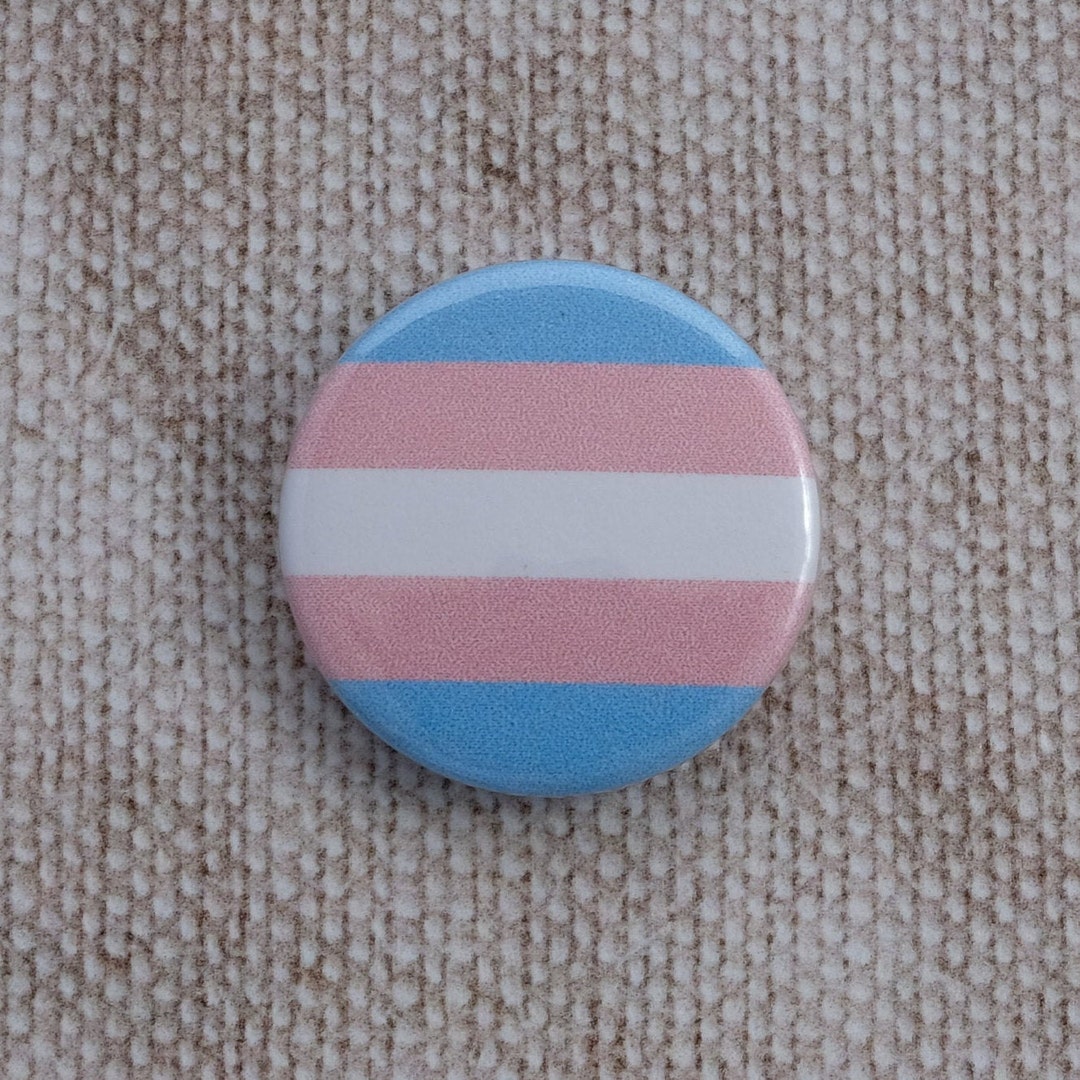 LGBT Trans Pride Flag Button Badge / Keyring / Magnet / - Etsy