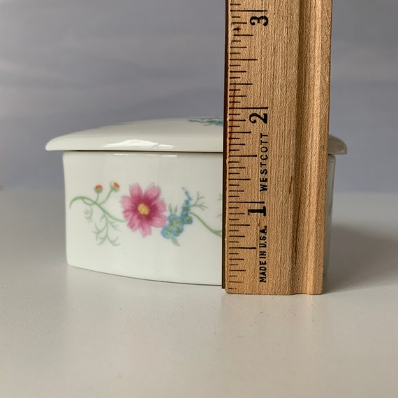 HEART BOX, Elizabeth Arden Made in Japan Floral C… - image 8