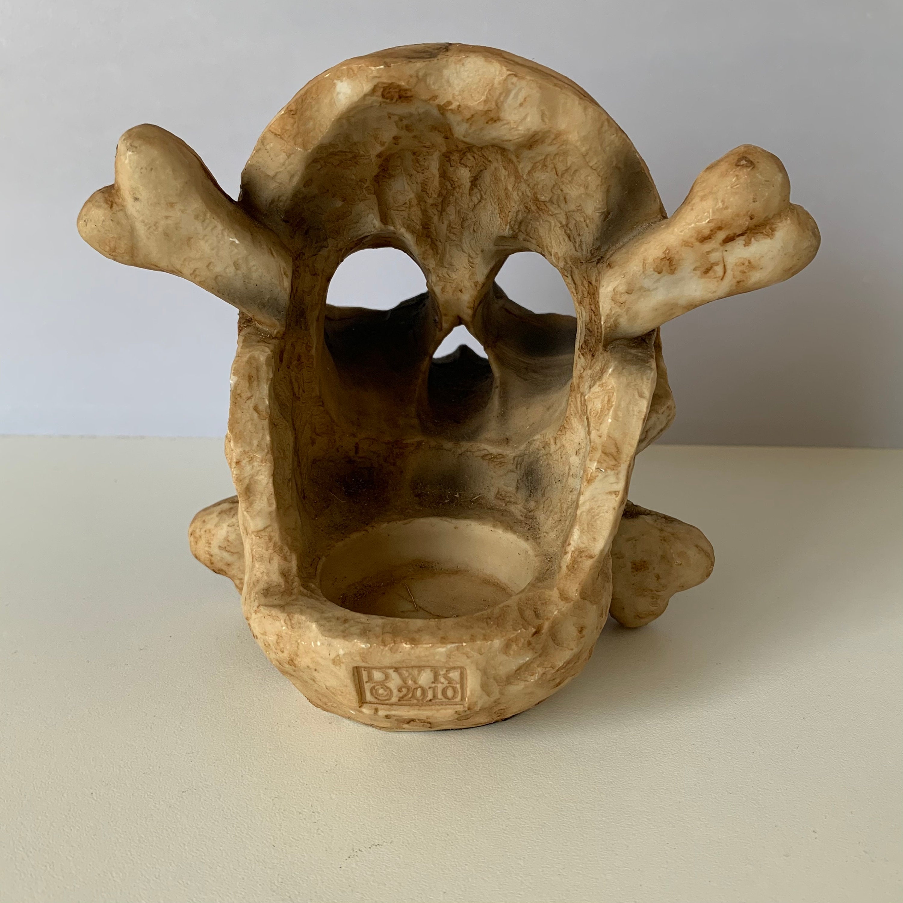 SKULL CANDLE Holder DWK 2010 Resin Skull Votive Candle Etsy