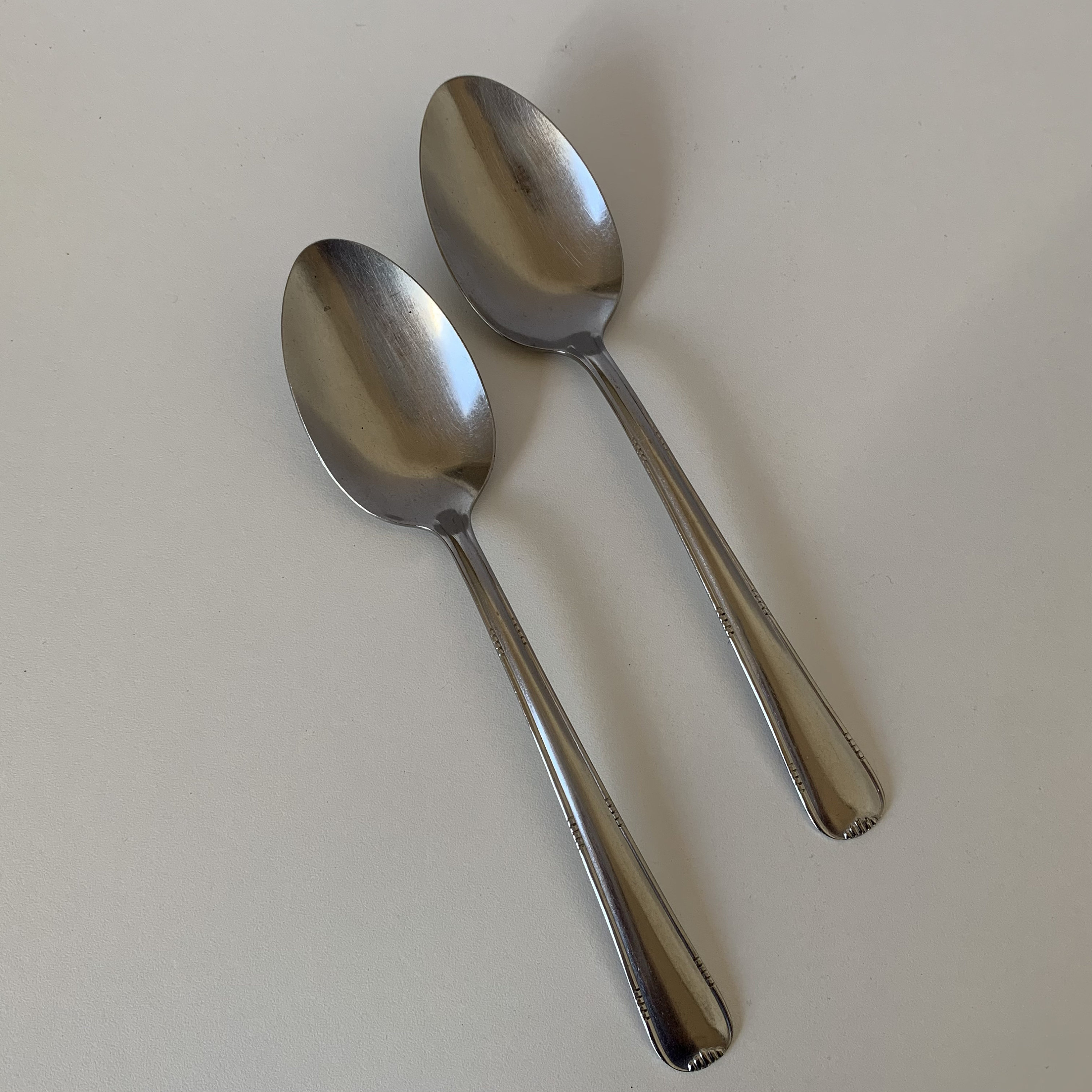 SILCO STAINLESS SPOONS Pair of Silco Stainless Serving Etsy