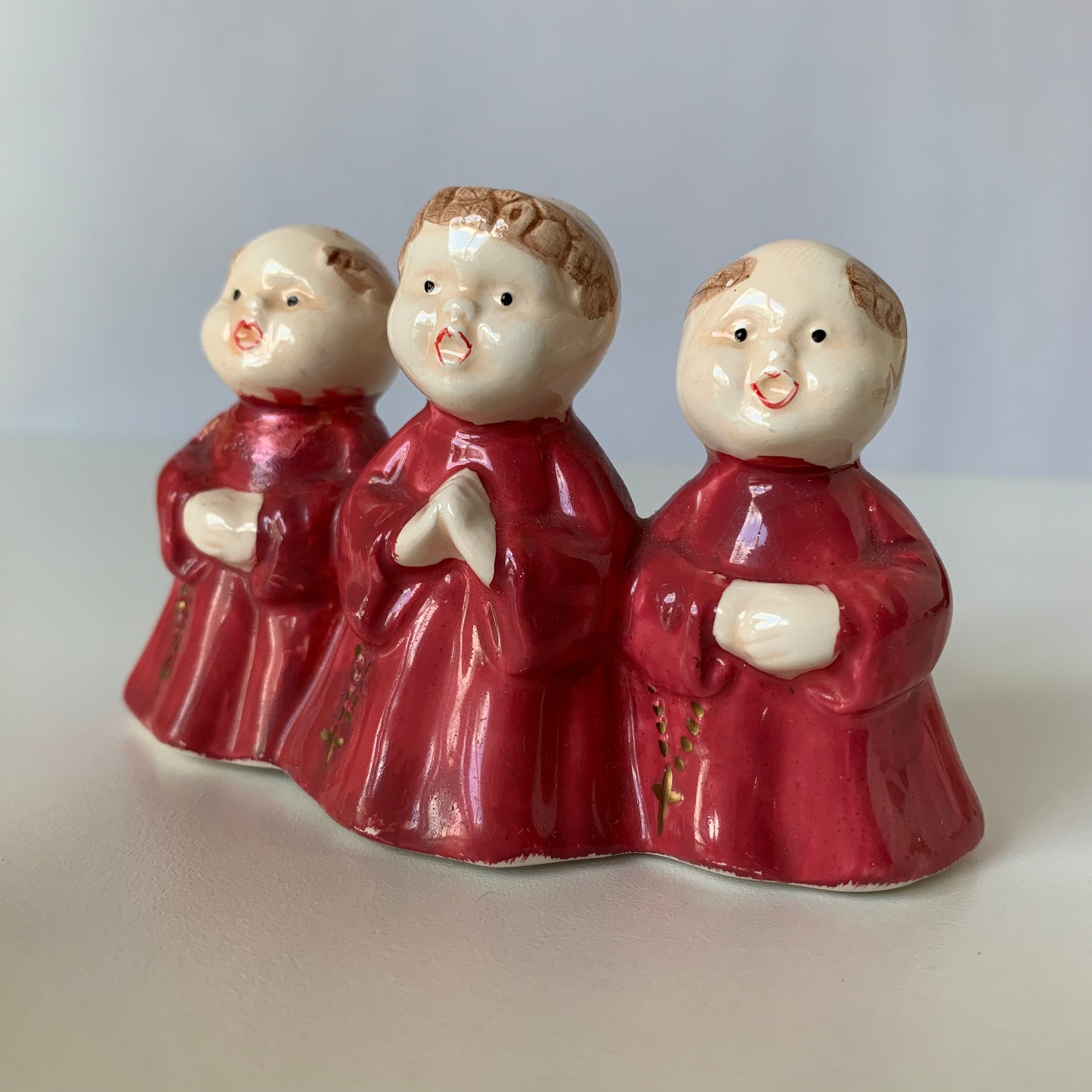 THREE MONKS and CANDLE Candle Holder Dept 56 Monks Etsy