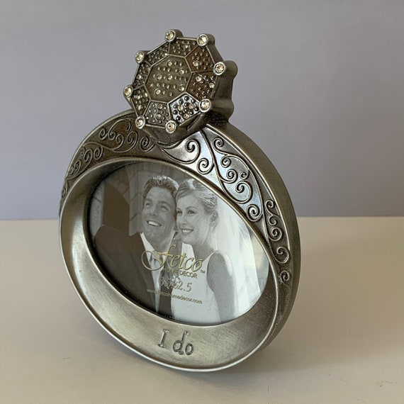 ENGAGEMENT WEDDING RING Frame I Do Jeweled Photo Frame Fetco Etsy