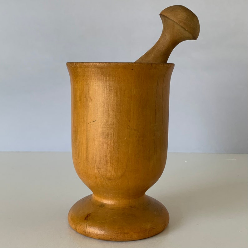 WOOD MORTAR and PESTEL Set Olde Thompson Wooden Pestel and Etsy