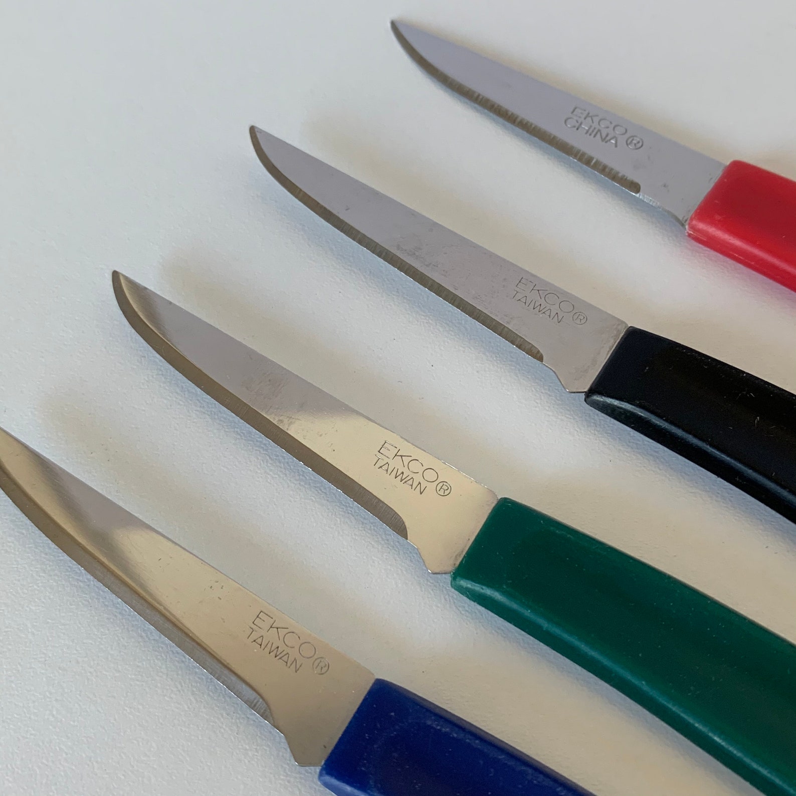 Vintage Set of Four EKCO PARING KNIVES Set of Small Knives Etsy