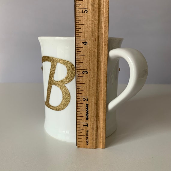 GODINGER 'B' MUG, I. Godinger Co. Letter Cup, Large 'B' Mug, Gift B Coffee  Cup, Gold Initial 'B' Mug, Teacup, White Ceramic Gold Trim -  Finland