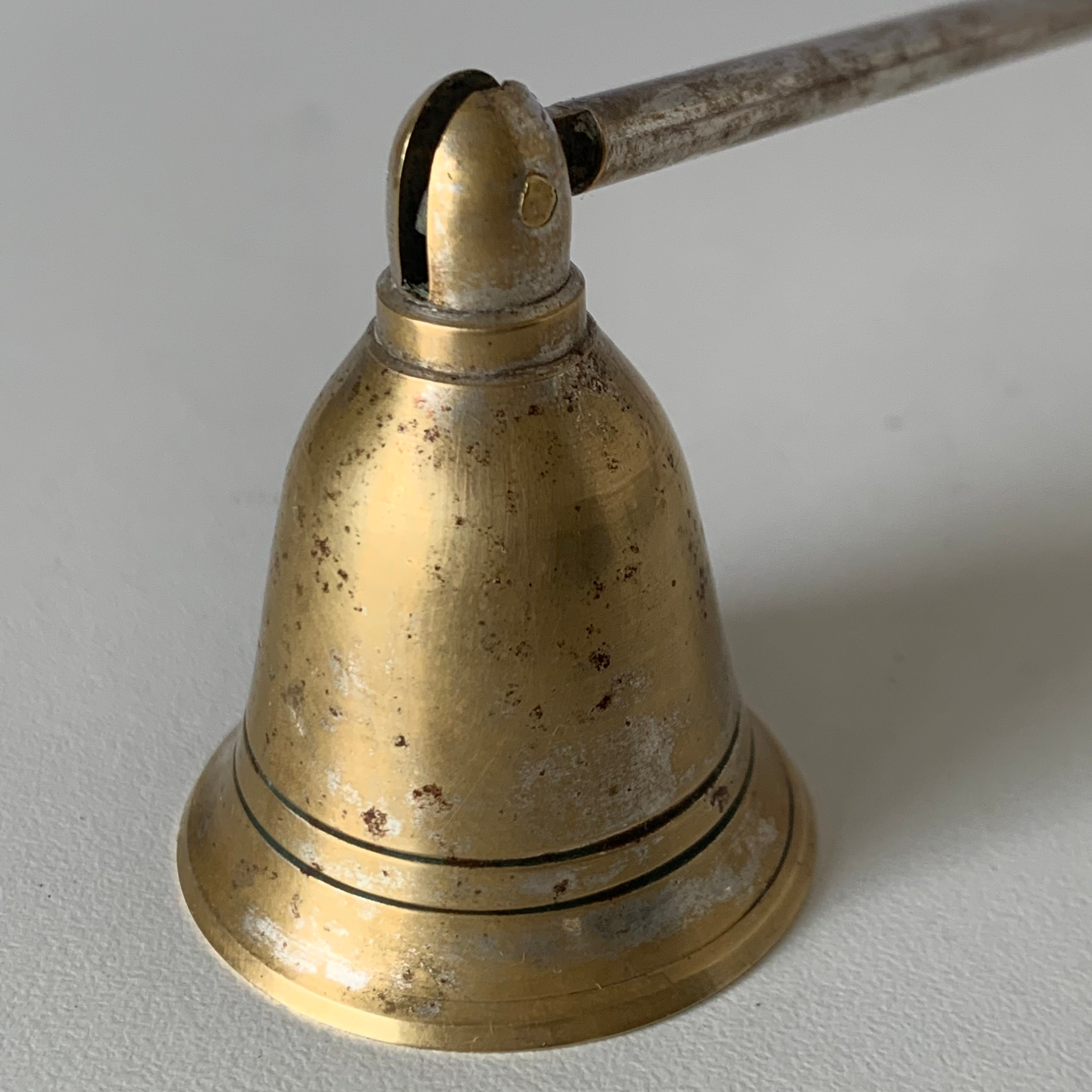 METAL CANDLE SNUFFER Brass Tone Metal Snuffer Brass Silver Etsy