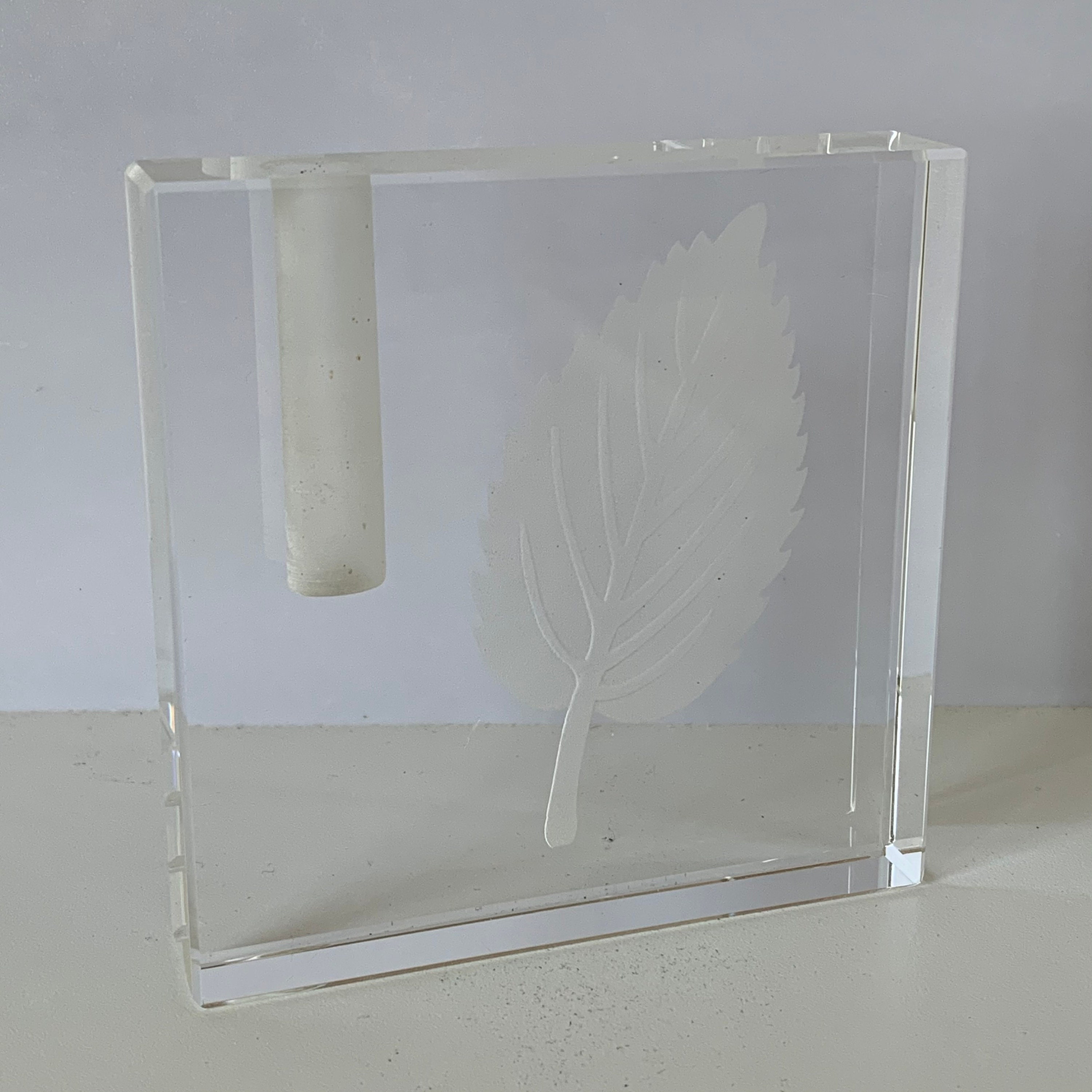 PAPERWEIGHT PENCIL HOLDER Solid Glass Paperweight Square Etsy