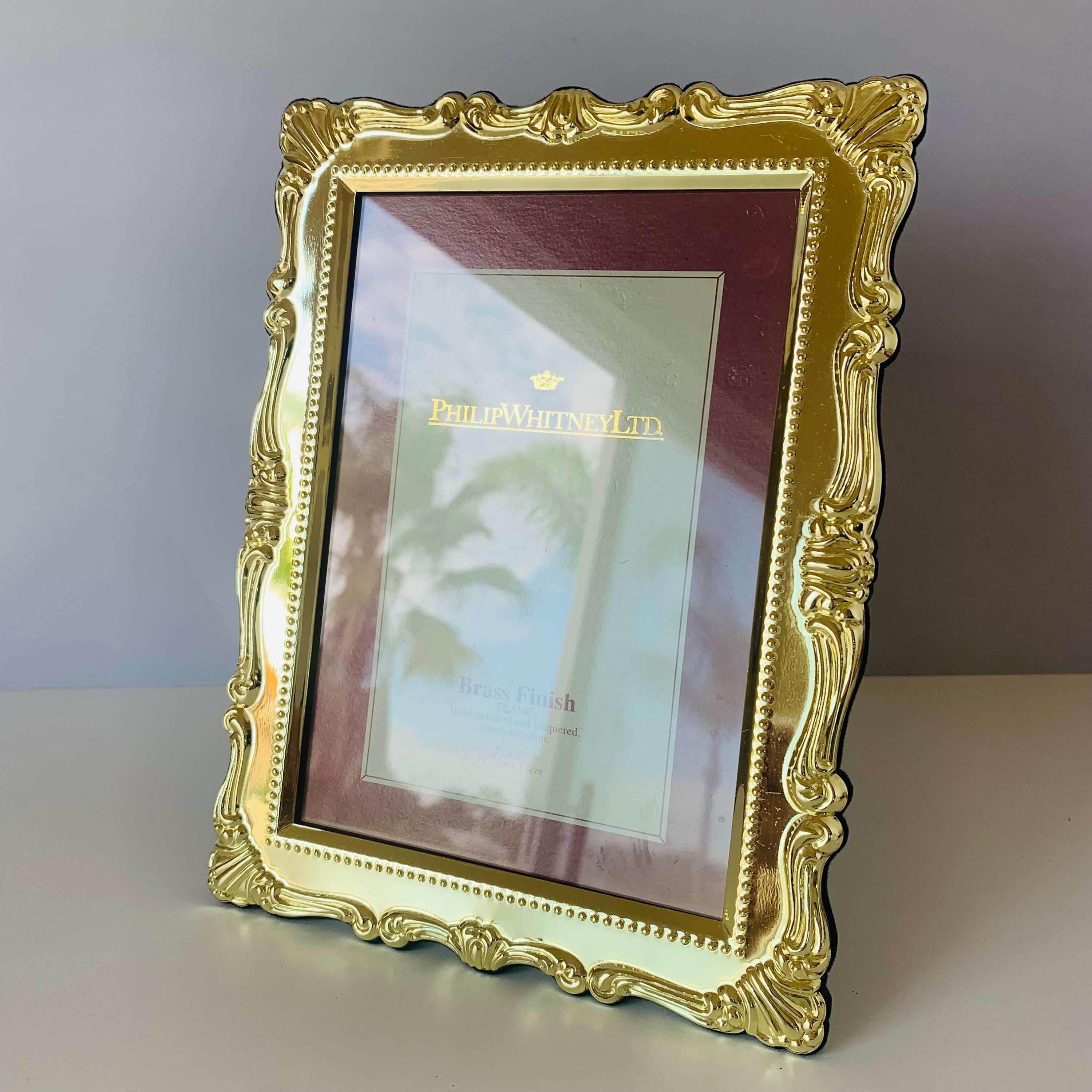 Amazon.com - Cuspin 5x7 Picture Frame Vintage Gold Frames