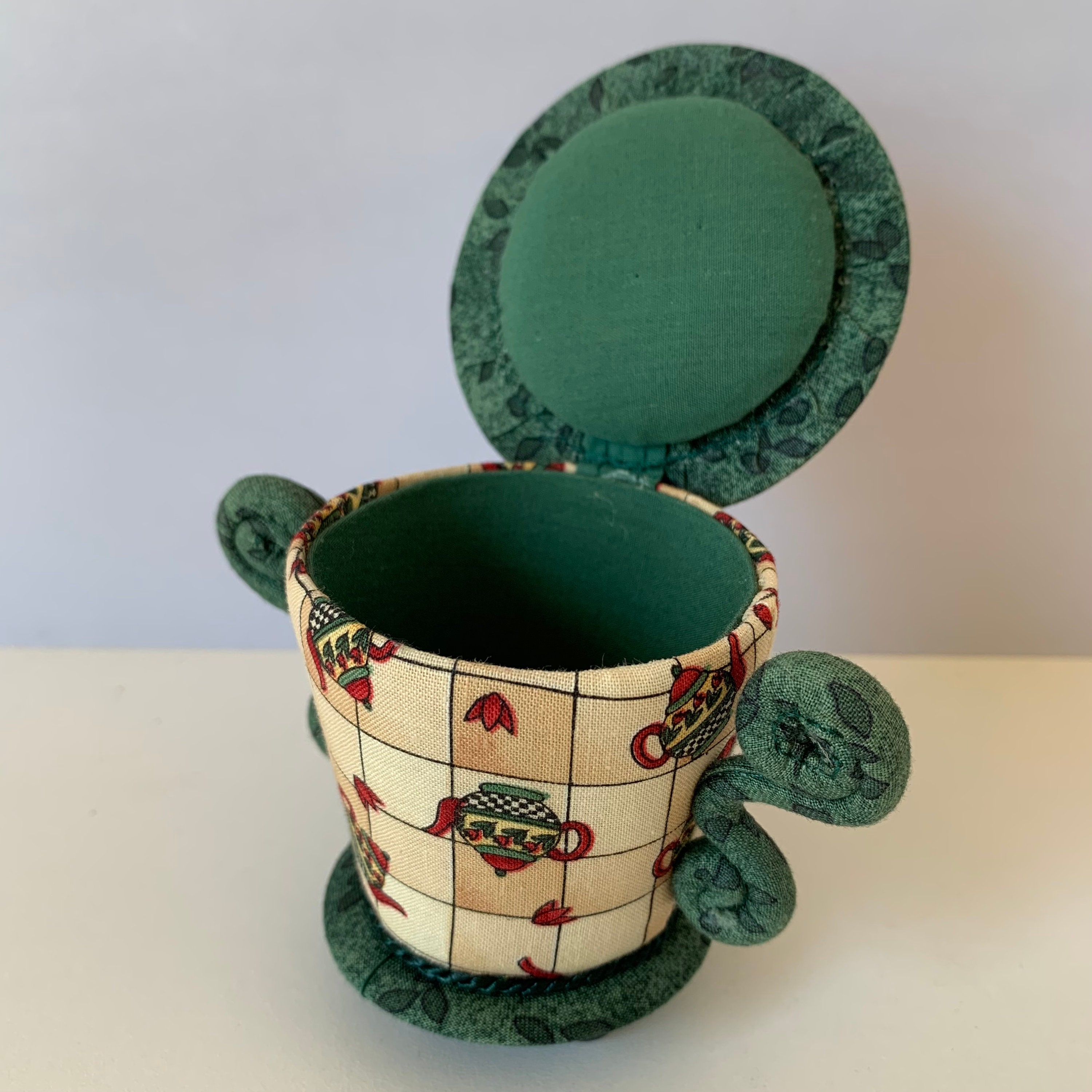 PIN CUSHION BOX Tea Cup Pin Holder Pin Cushion Storage Box Etsy