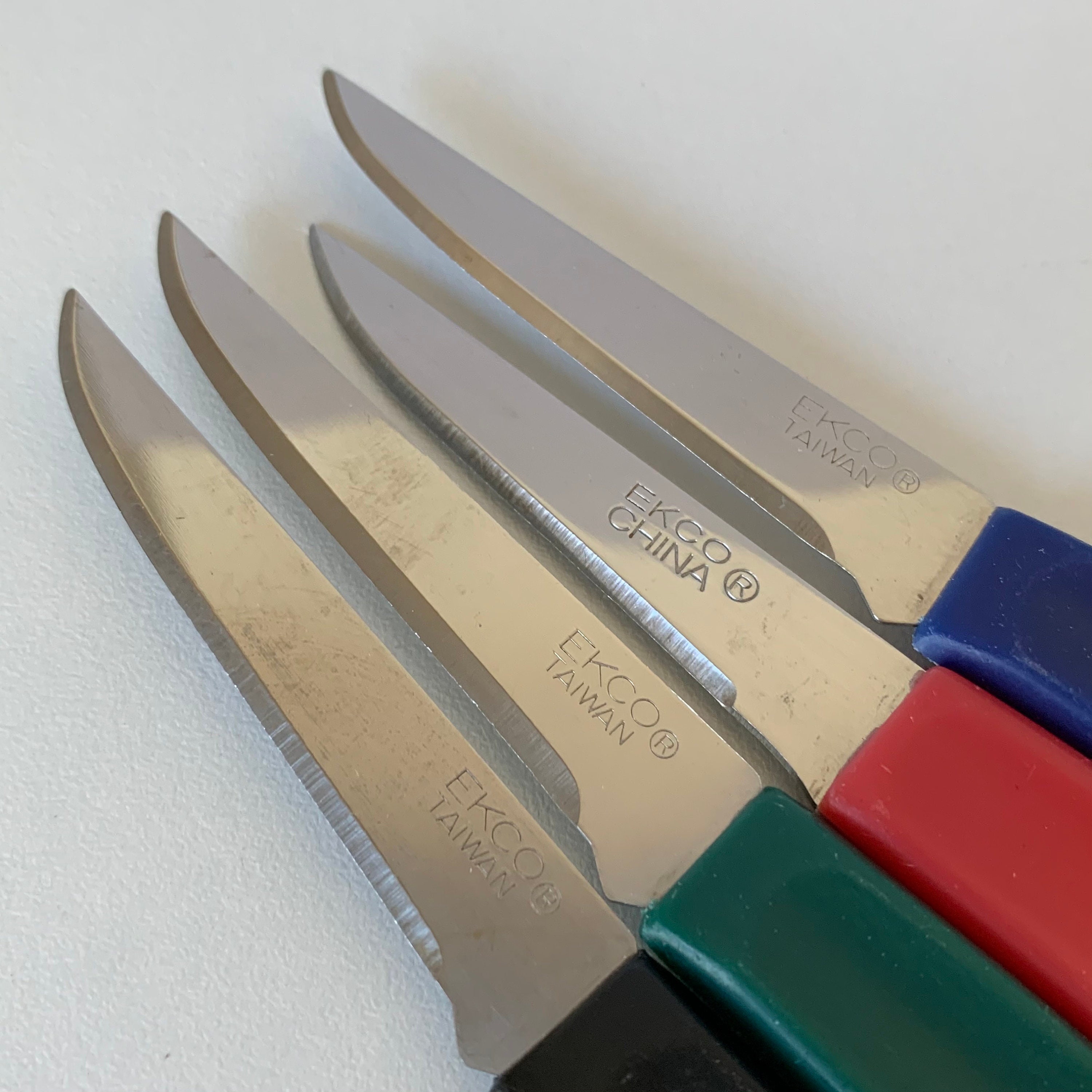 Vintage Set of Four EKCO PARING KNIVES Set of Small Knives Etsy