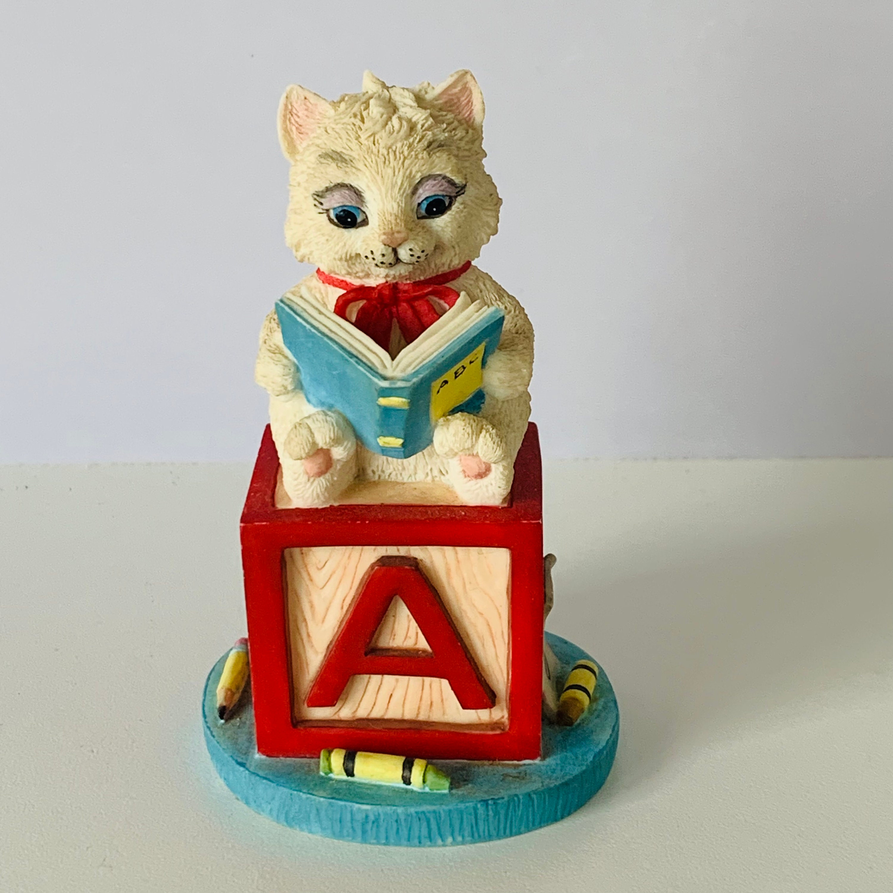 Danbury Mint SCAREDY-CAT Quotable Cats Sculpture Figurine by