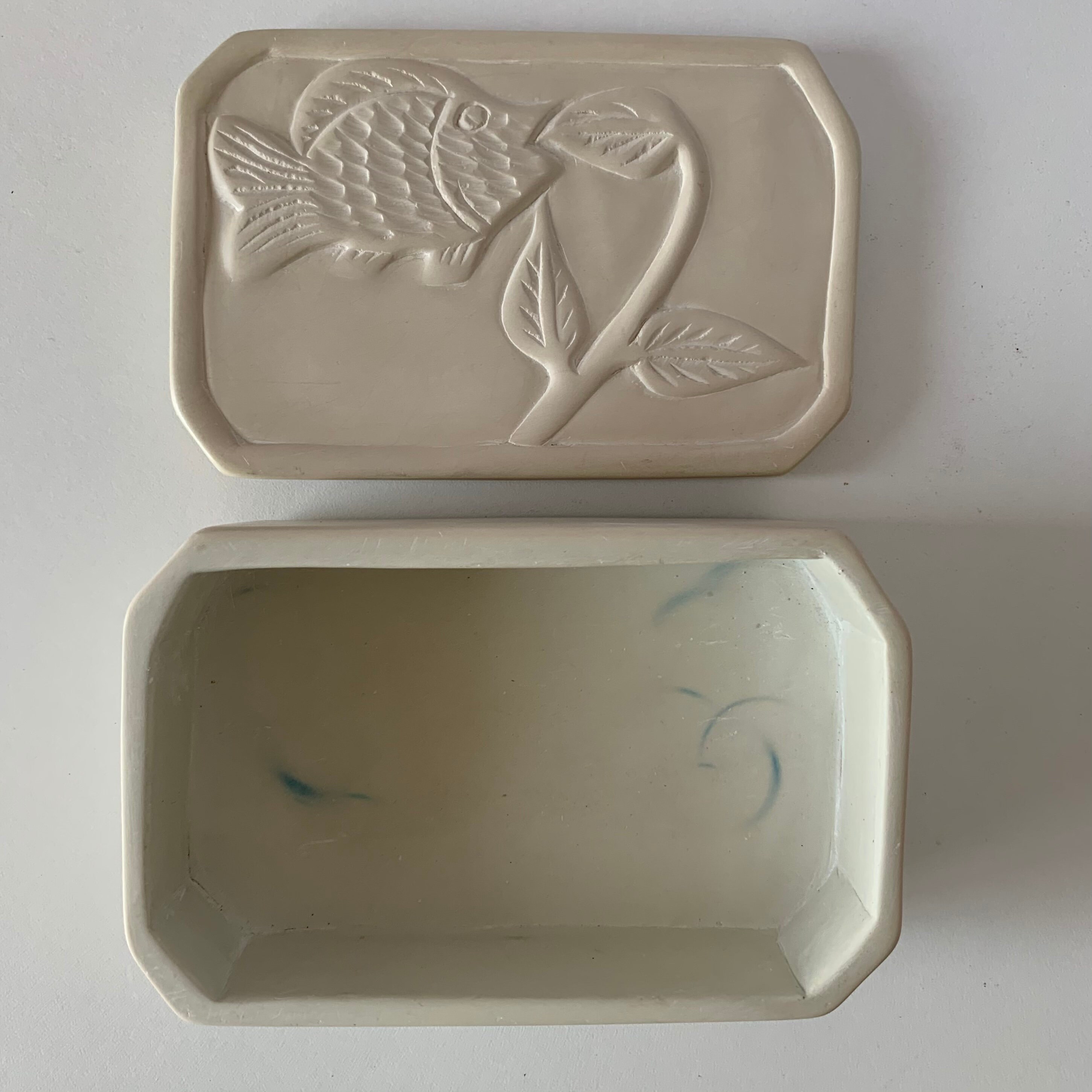 HAND CARVED SOAPSTONE Trinket Box Vintage Soapstone Ornate Etsy