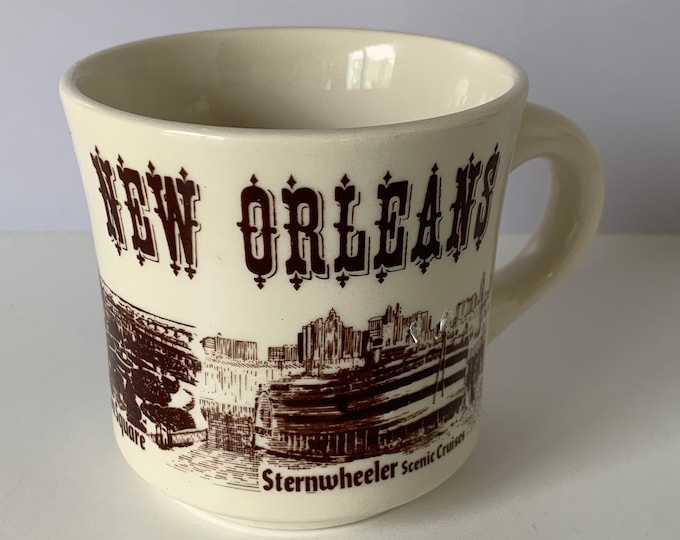 NEW ORLEANS CUP New Orleans Jackson Square Riverboat French Etsy