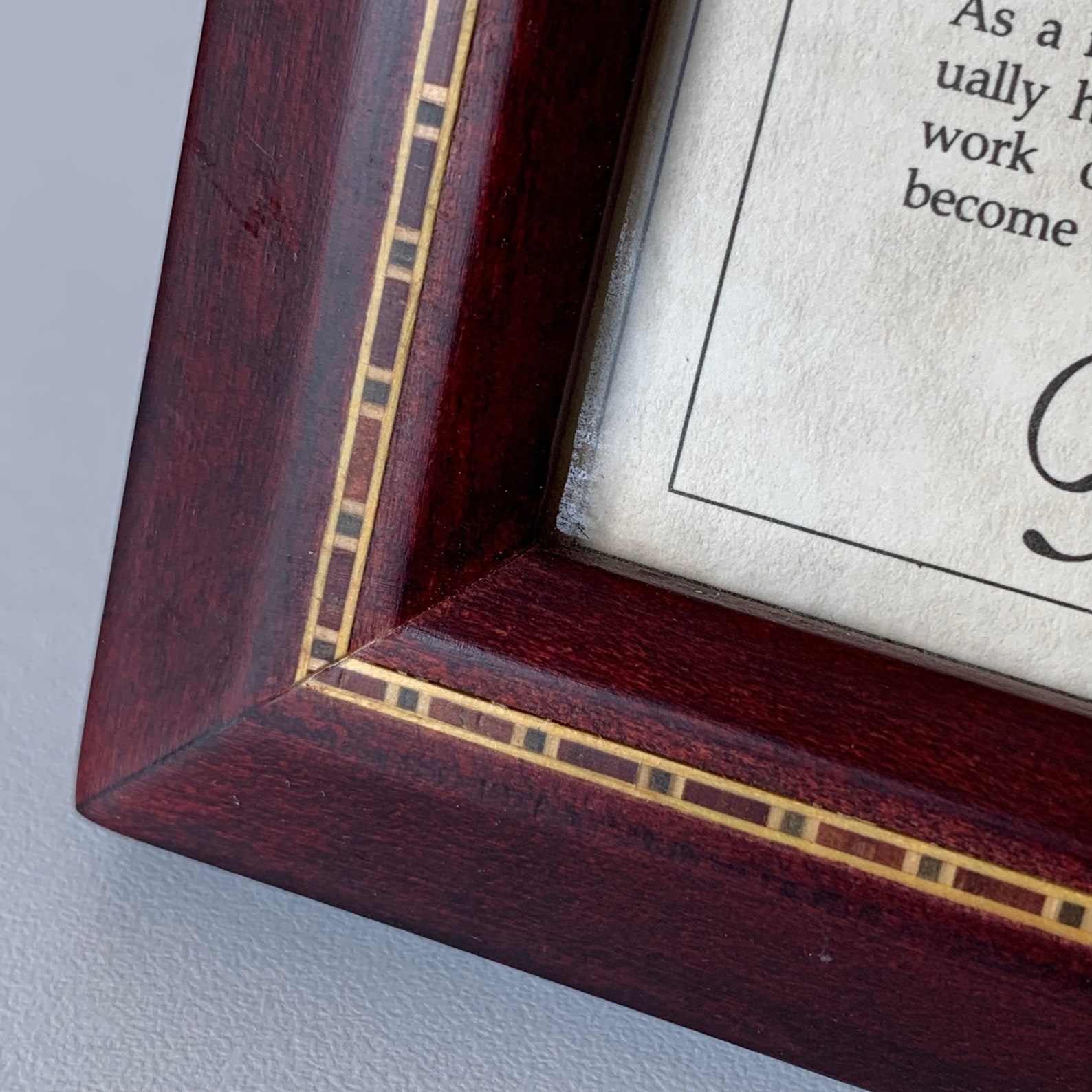 FETCO MARQUETRY FRAME Marquetry Wood Inlay Frame Fetco Etsy