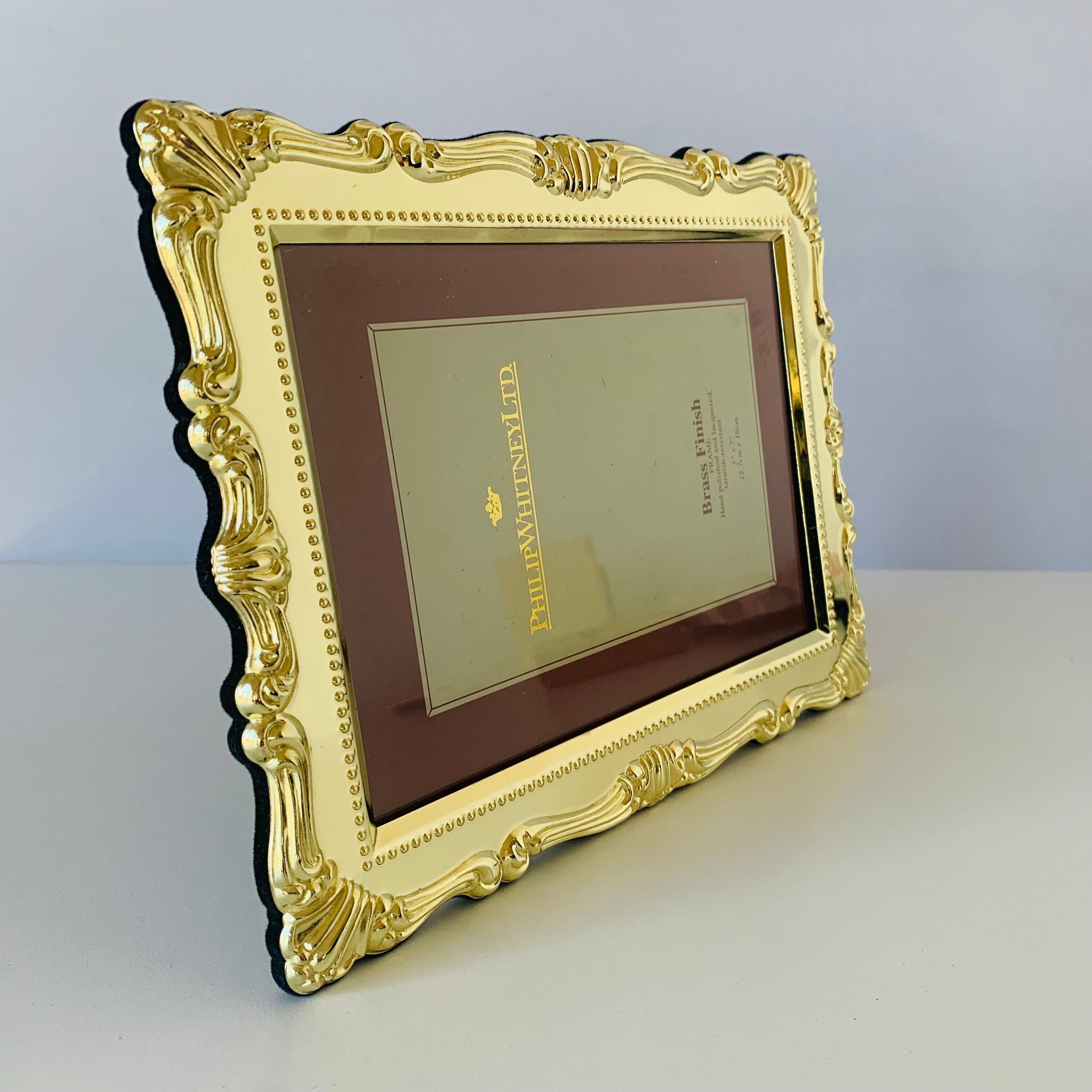 【セール中】ヴィンテージブラスフレームコンヴェックスグラス PF0025 セール中】ヴィンテージブラスフレームコンヴェックスグラス PF0025