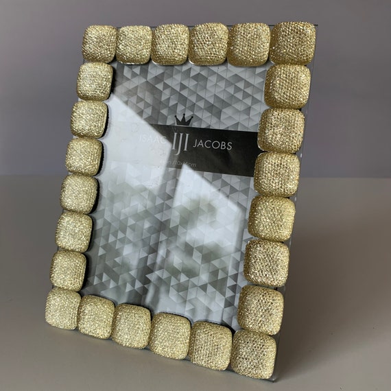 Acrylic Block Photo Frame - Gold, 4x6, Tabletop
