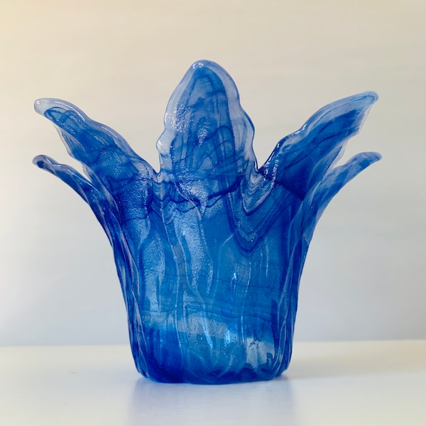 Murano Glass Flower Candle Holder - Etsy