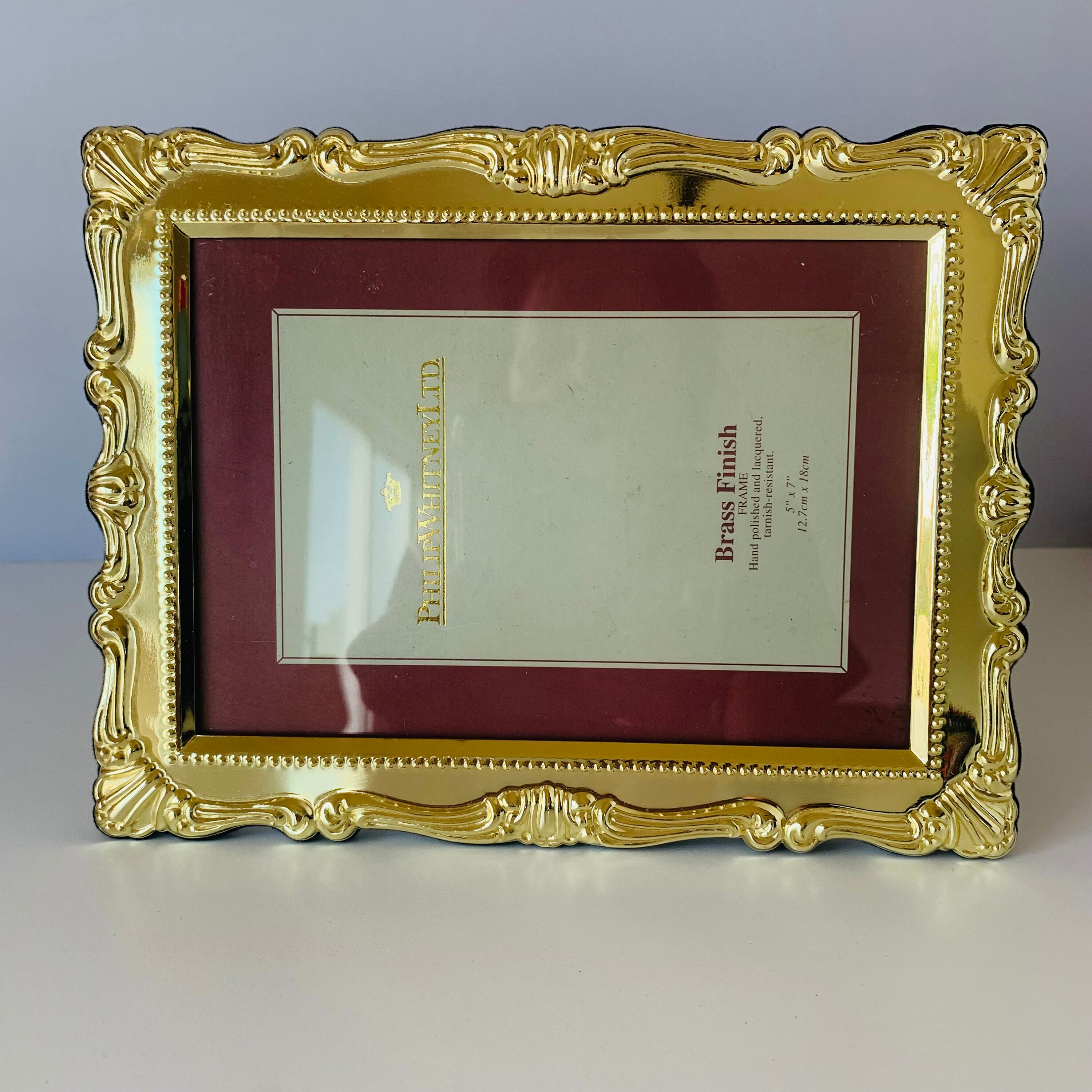 BRASS FINISH FRAME, Philip Whitney Ltd 5 BRASS FINISH FRAME, Philip Whitney Ltd 5
