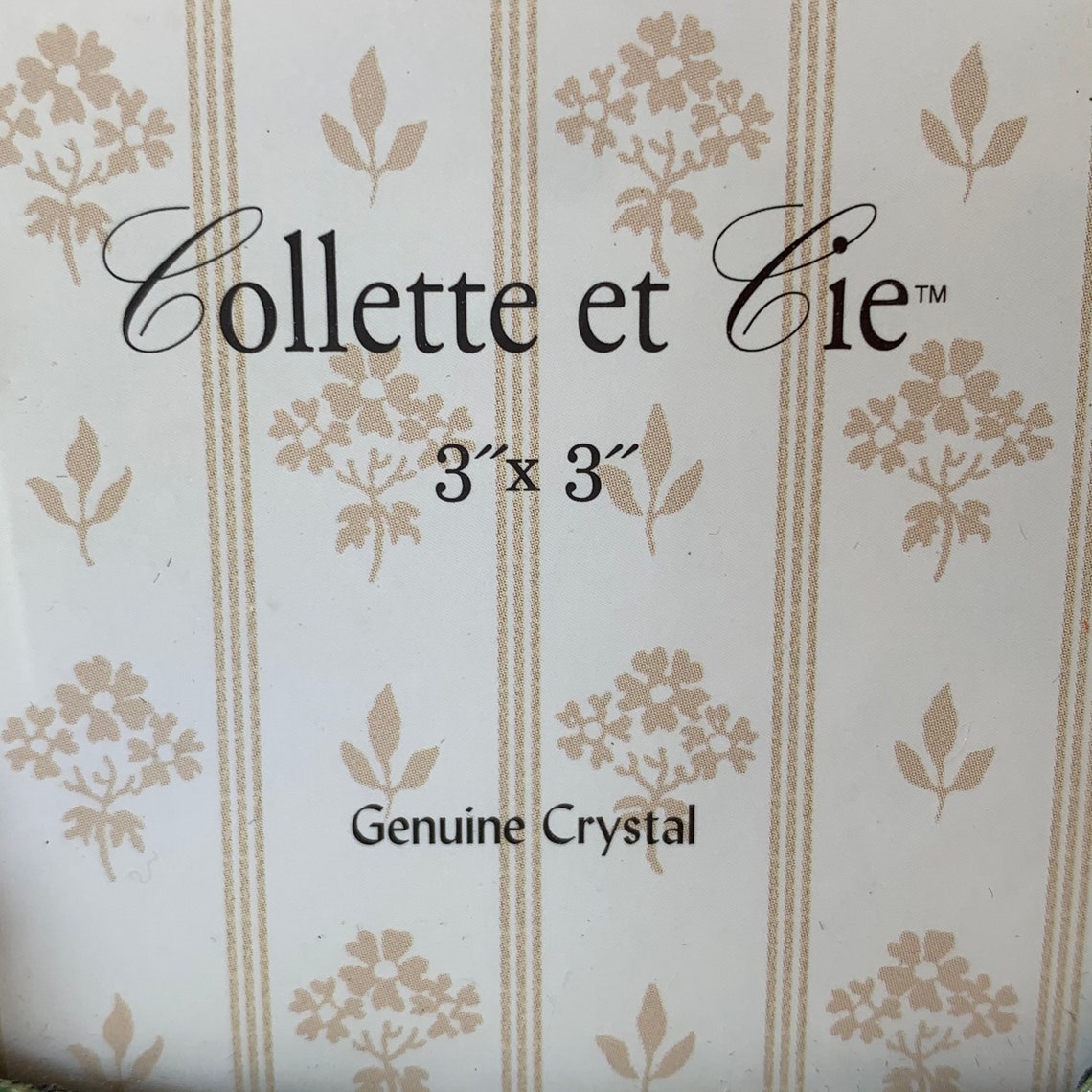 COLLETTE et CIE FRAME Genuine Crystal Photo Frame from Etsy