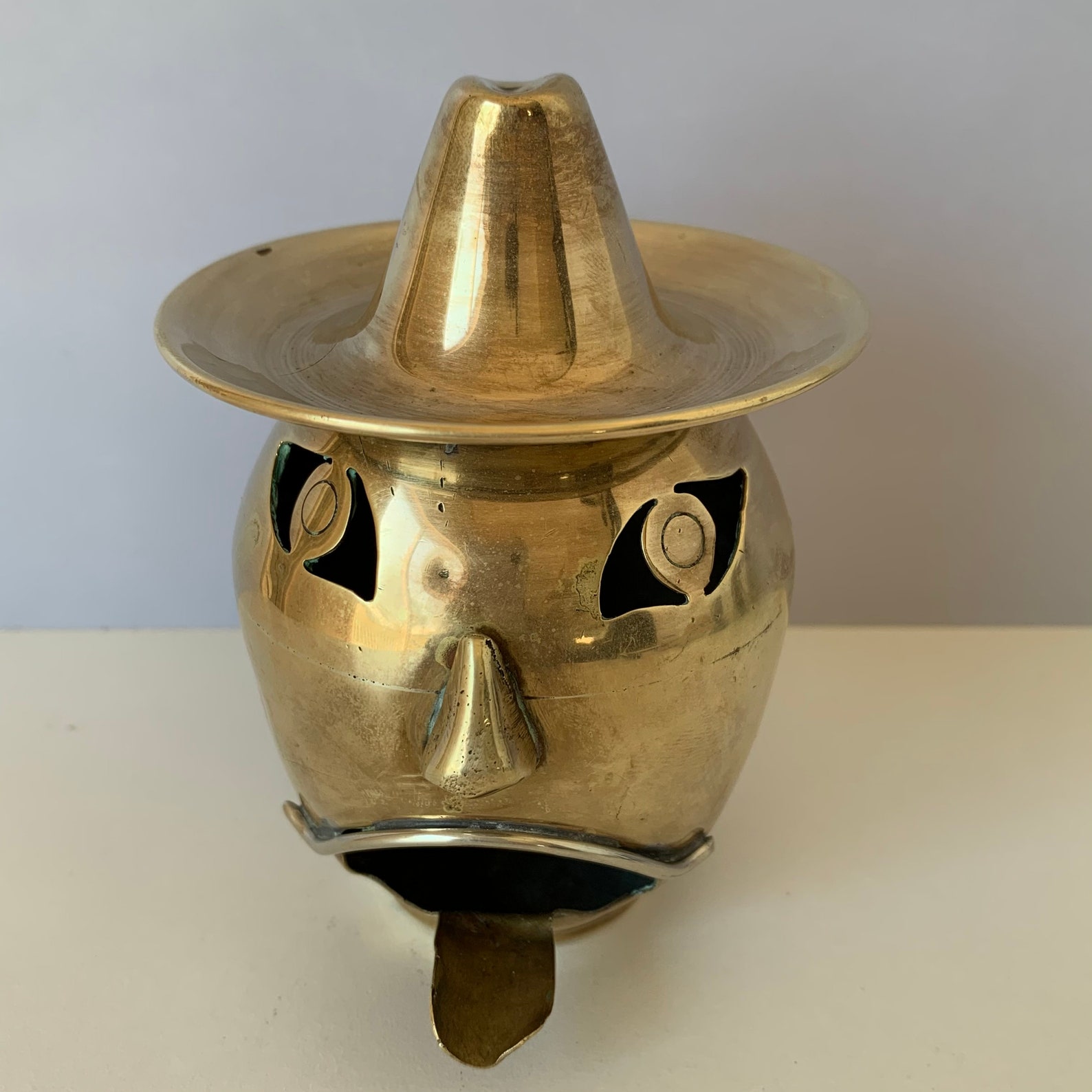CUSTOM BRASS ASHTRAY Head Hat Brass Ashtray Head Ashtray Etsy