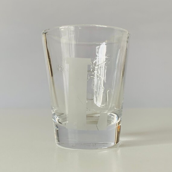 FIREBALL SHOT GLASS 21/4 H Tapered Glass Shot Glass Etsy