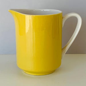 MIKASA YELLOW CREAMER, Mid Century Modern Mikasa Cera-stone Yellow Creamer, Vintage Mikasa Yellow Ceramic Creamer, Mikasa Yellow Cera Stone