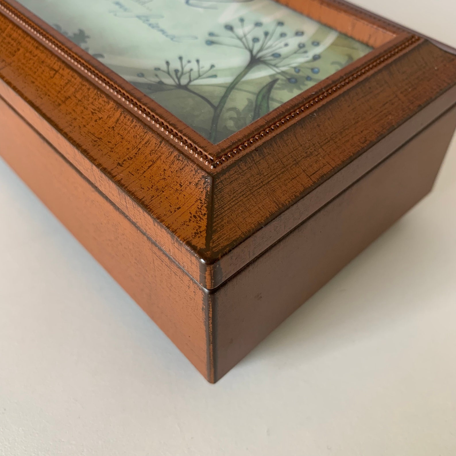 WOOD MUSIC BOX Carson Home Accents Edelweiss Music Jewelry Etsy