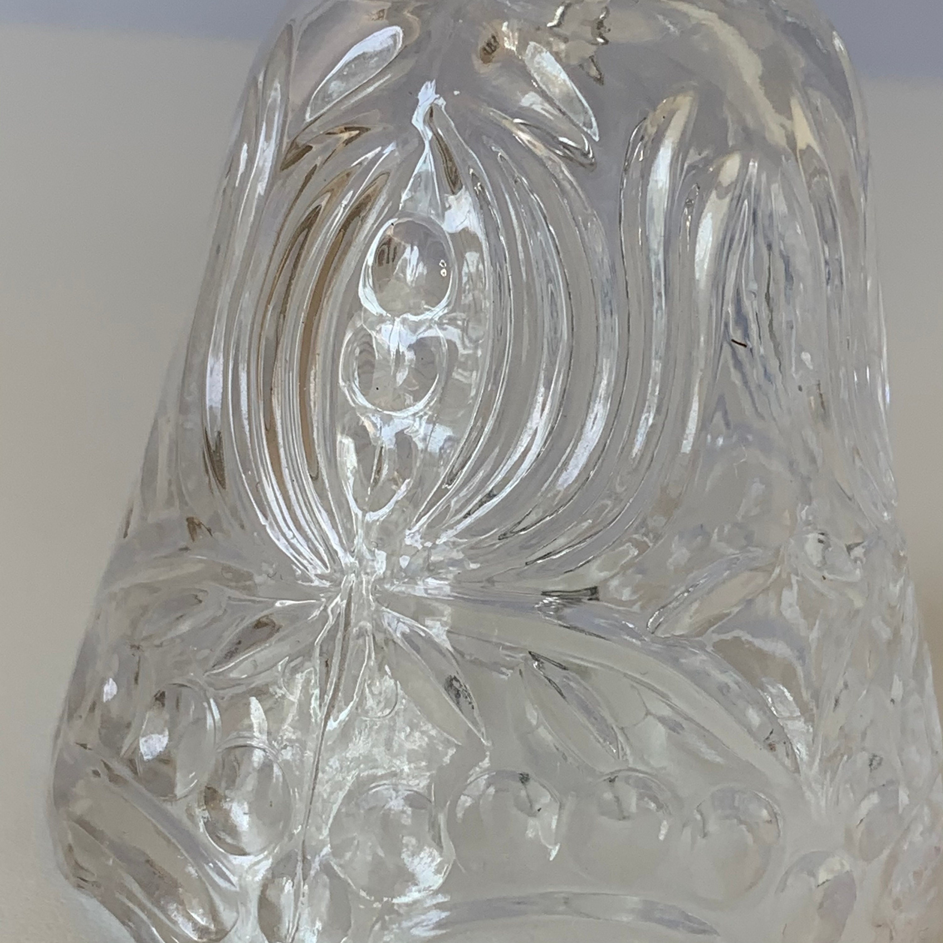 CLEAR GLASS BELL Decorative Pressed Glass Bell Controlled Etsy