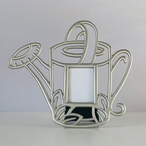 MINI TEACUP PICTURE Frame, Brushed Silver Metal Teapot Shaped Photo ...