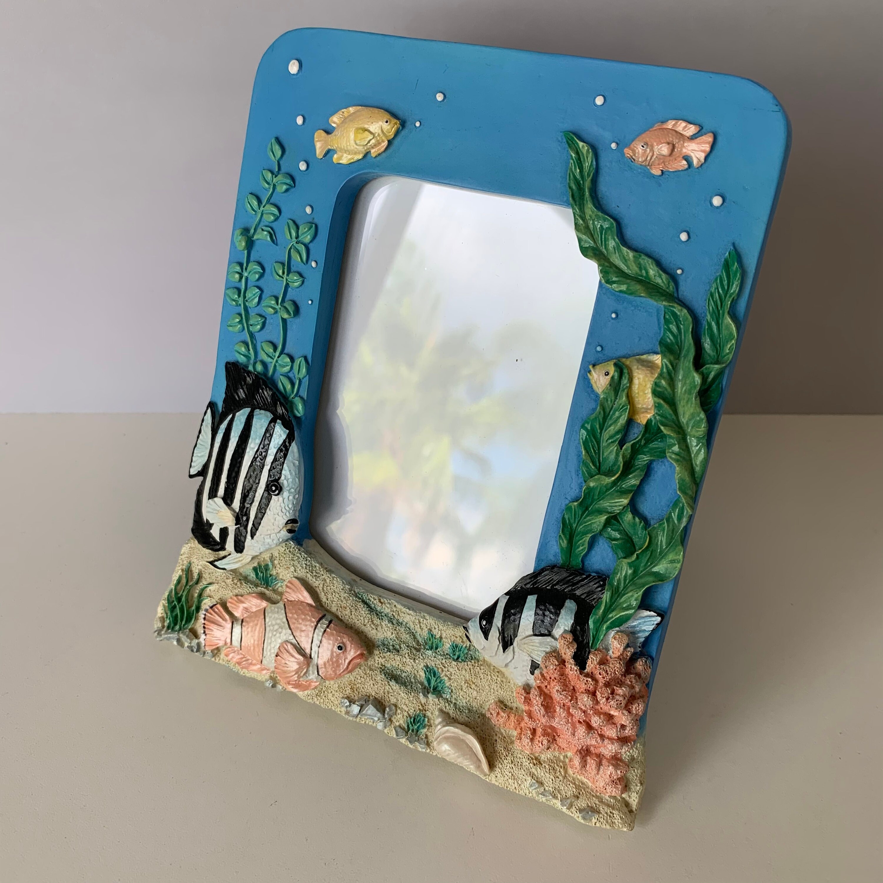 TROPICAL BEACH FRAME 3D Tropical Fish Picture Frame Clown Etsy
