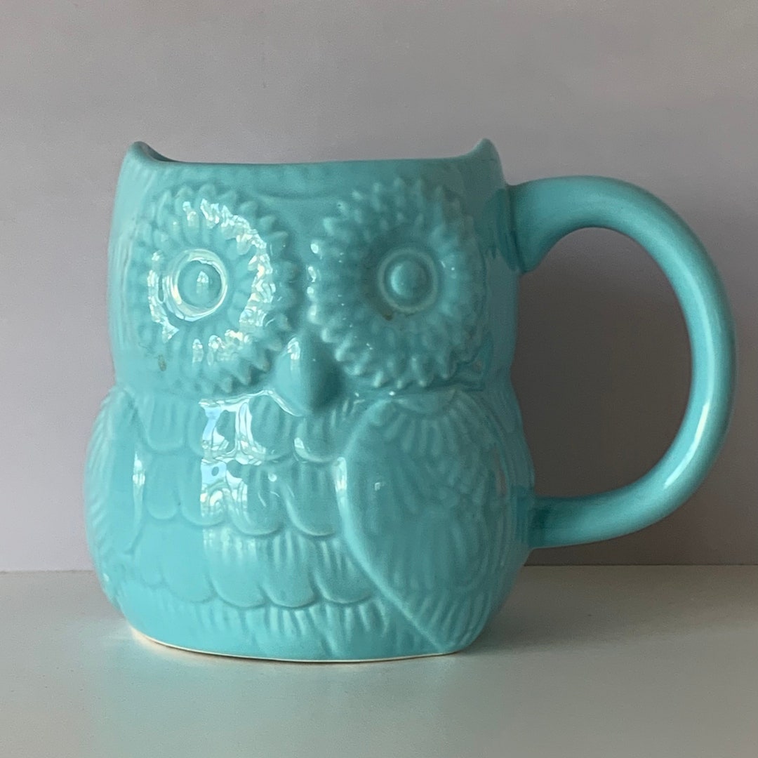 OWL SHAPE MUG Great Gatherings Glazed Owl Coffee Cup Great Etsy
