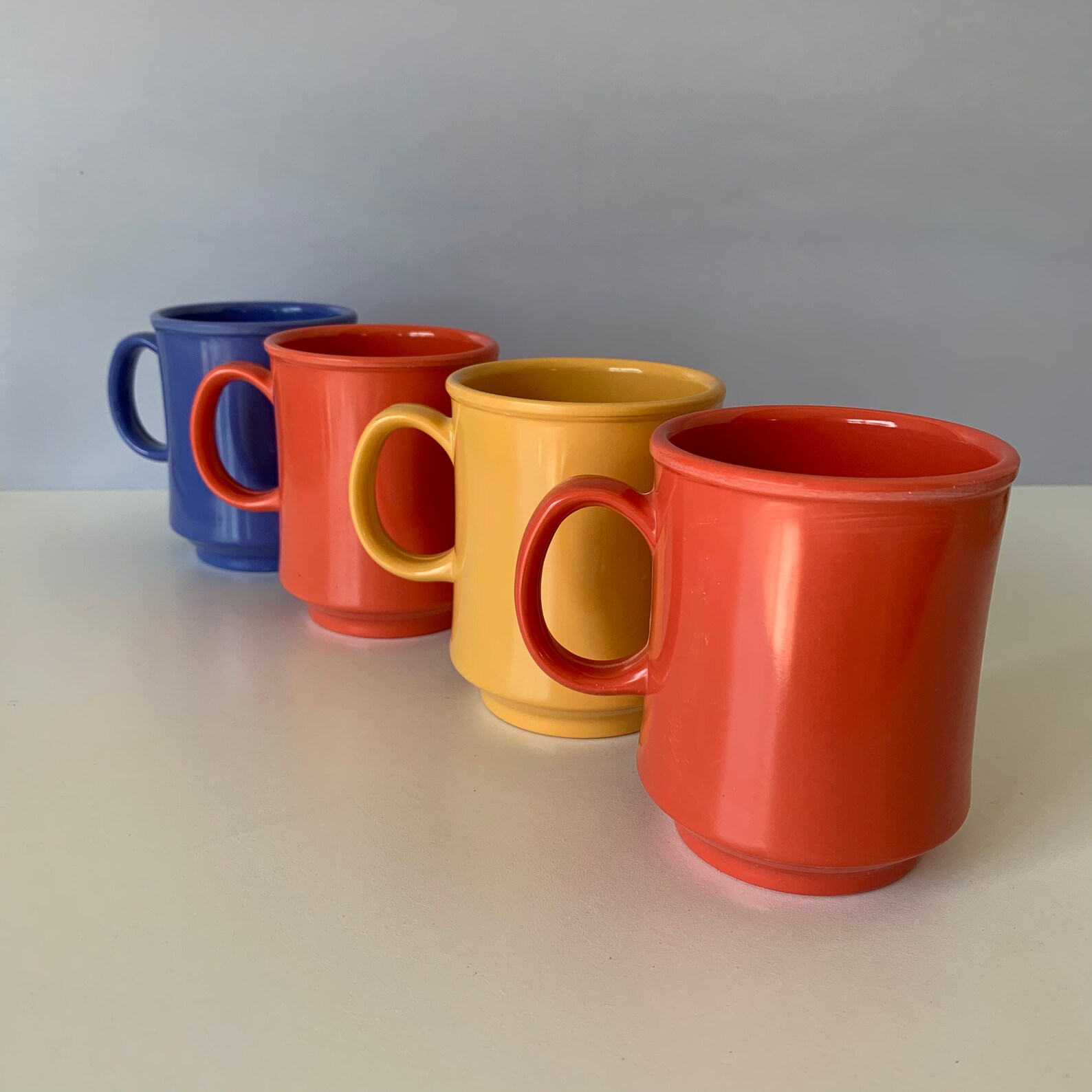 G.E.T MELAMINE MUGS G E T Texas Melamine Coffee Cups. Set of Etsy
