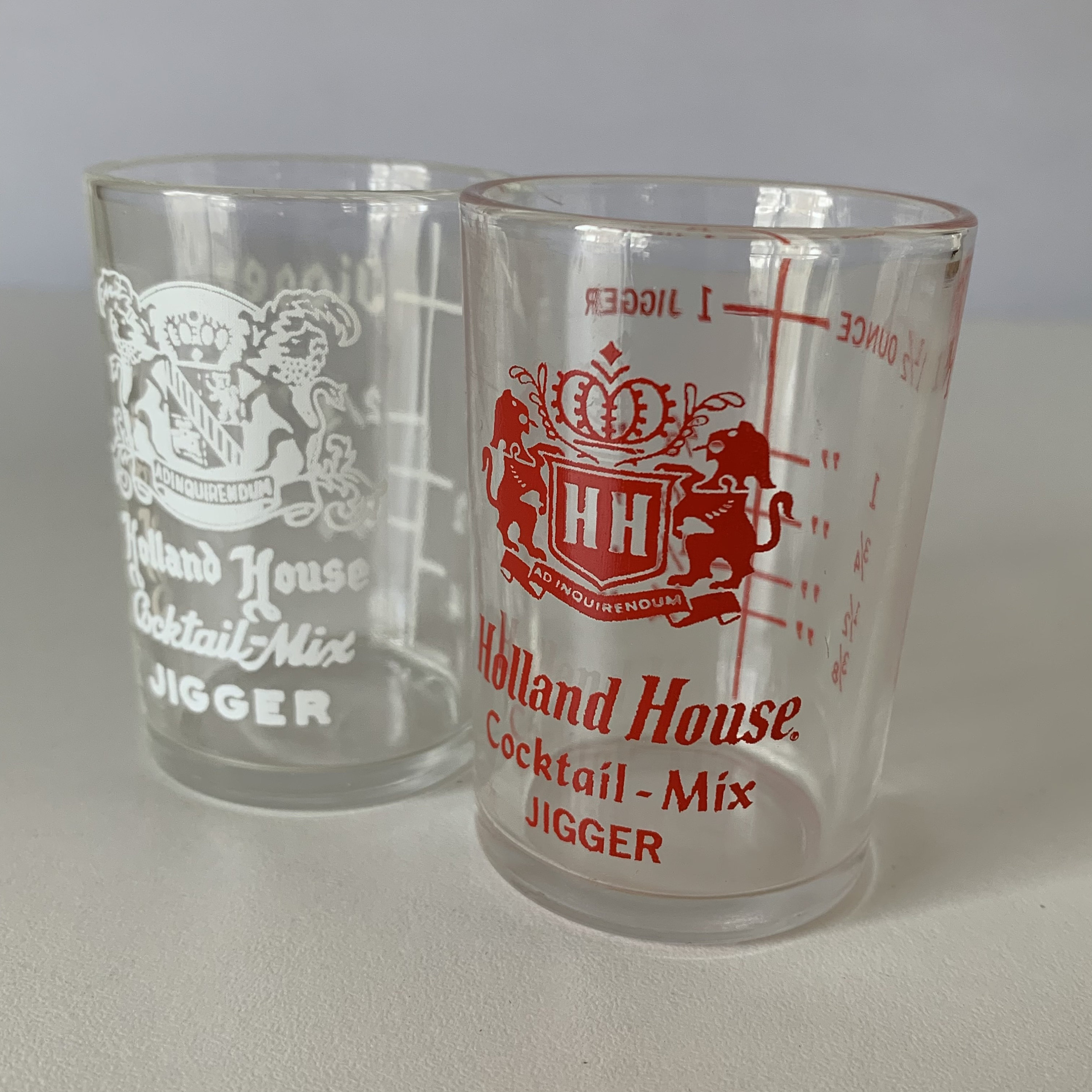 Glass Measuring Cup 1 1/2 Oz 1 Jigger Holland House Cocktail Mix