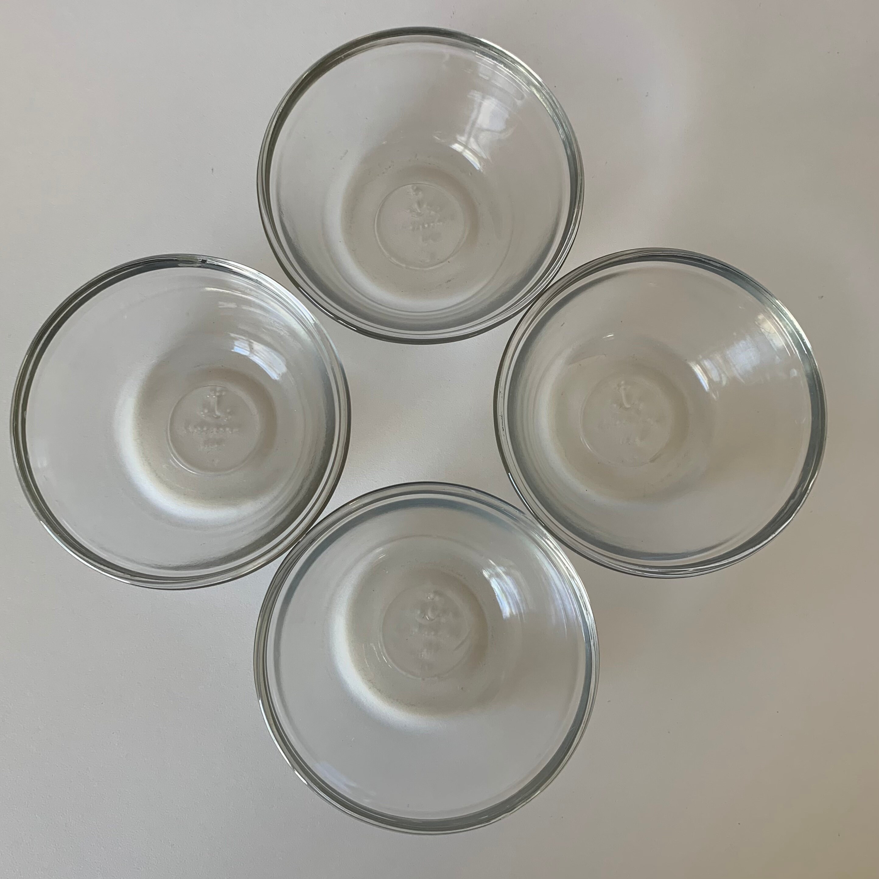 ANCHOR HOCKING BOWLS 4 Ramekin Anchor Hocking Bowls Ice Etsy