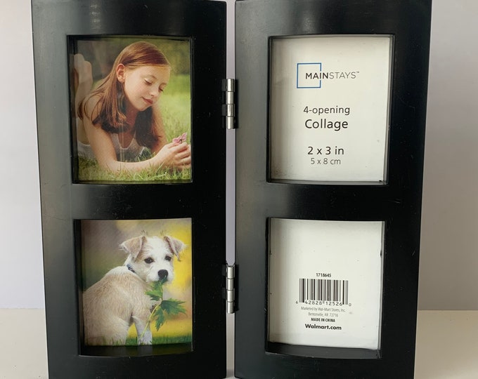 4 PICTURES COLLAGE FRAME, Mainstays Hinged Multi Picture Frame, 4
