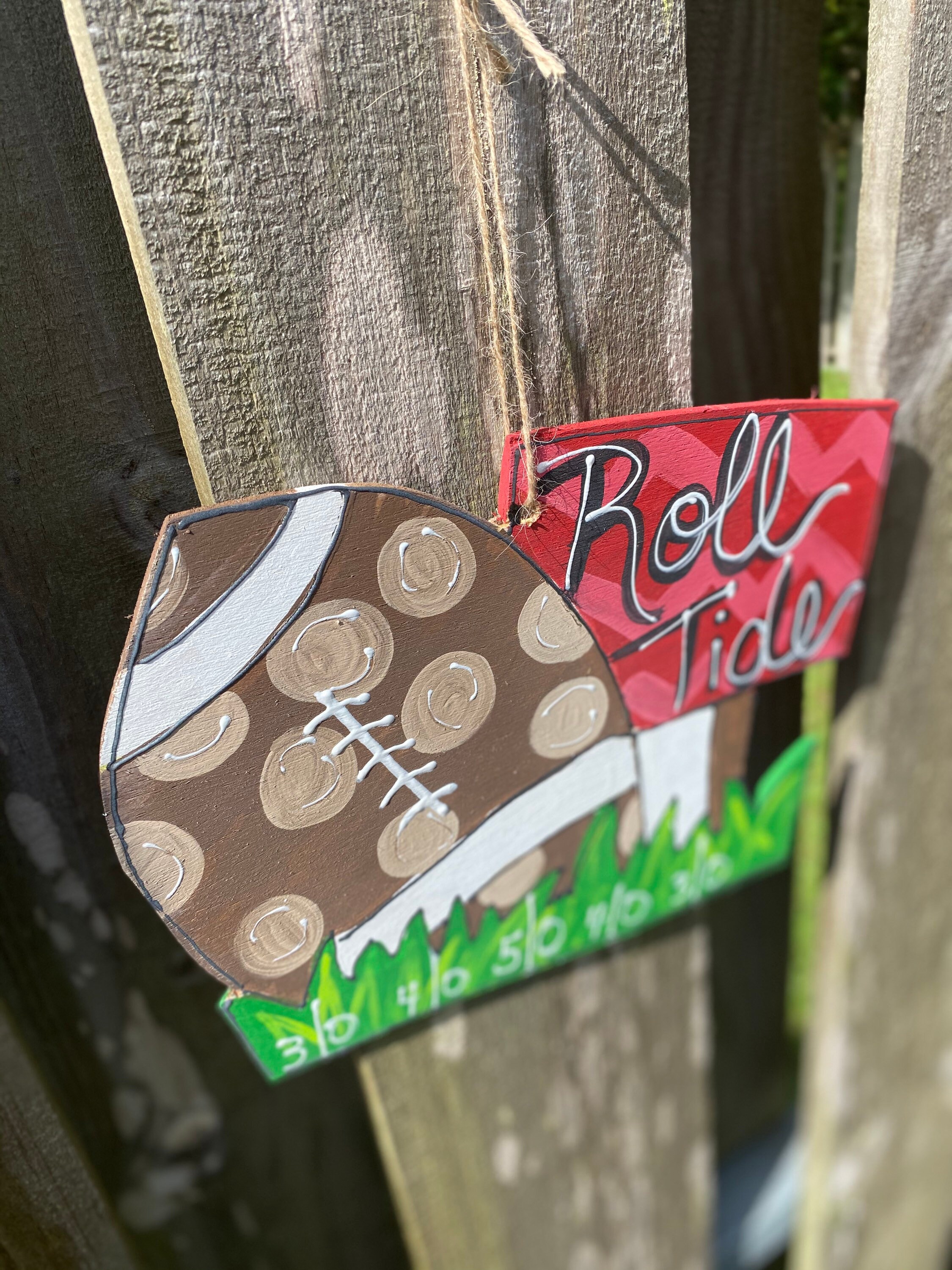 Personalized Football Door Hanger Etsy