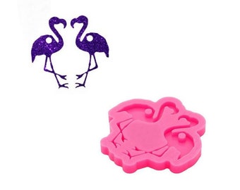 Flamingo Shape Silicone Earring Mold, DIY Resin Craft