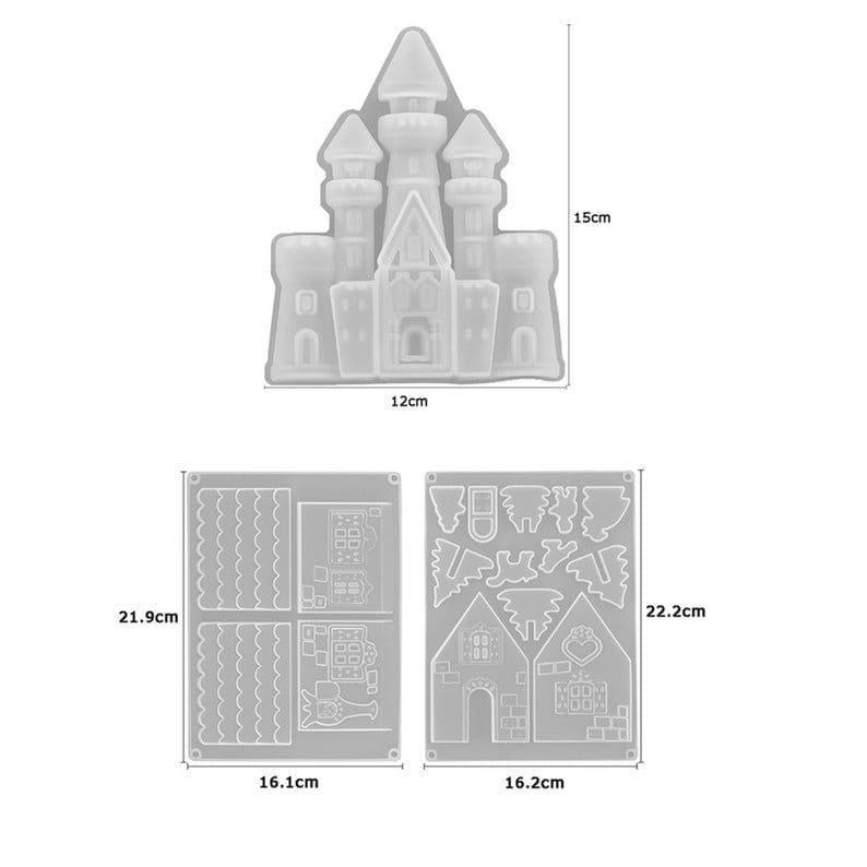 Christmas House Silicone Mold Etsy