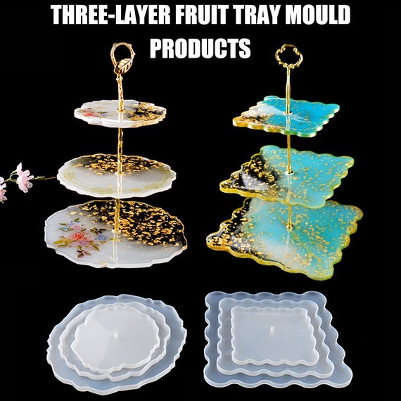 Silicone Molds Coaster and Holder 5 Piece Set, Resin Coaster Molds, Casting  Molds, Resin Epoxy Coaster Mold Set, Round Coaster Molds 