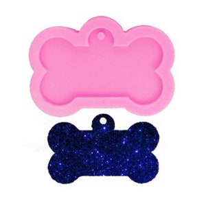 Shiny dog bone keychain mold Dog Bone Silicone Mold,Silicone Keychain mold,shiny Dog bone silicone mold Pendant moulds  Making Resin mold