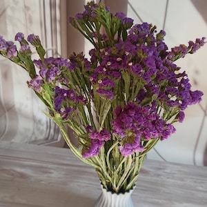 Purple dried statice,Purple dried flowers bouquet, Pastel Purple dried bouquet