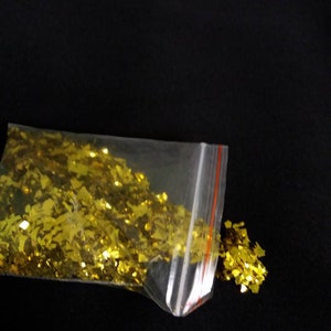 Gold glitter, glitter for resin, glitter for slime, clear sparkle slime,Resin Crafting, nail glitt, glitter resin flakes,iridescent sparkles