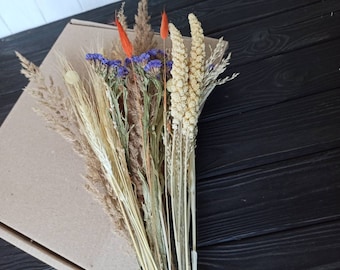 Letterbox Dried Flowers, Letter Box dried Flowers, Dried Flower Bouquet, DIY Dried Flower Bouquet,Dried Flowers Box,Letterbox Gift