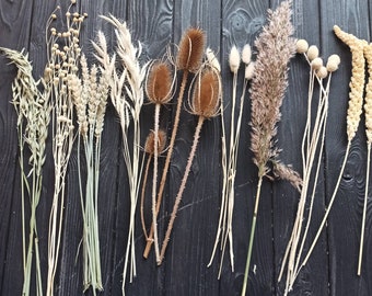 Dried Flowers, Dried Flowers Box, Rustic letterbox, dry flowers letterbox, Rustic flower home decor, Dry flower bouquet,boho bouquet,