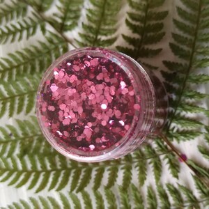 Pink Holographic Glitter Mix Loose Glitter Chunky Glitter Pink Glitter Solvent Resistant Cosmetic Glitter Pink Chunky Glitter