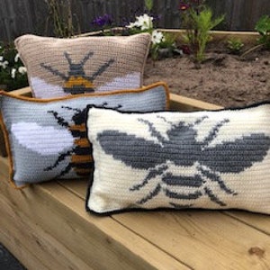 Crochet Bee cushions - PDF downloadable pattern only