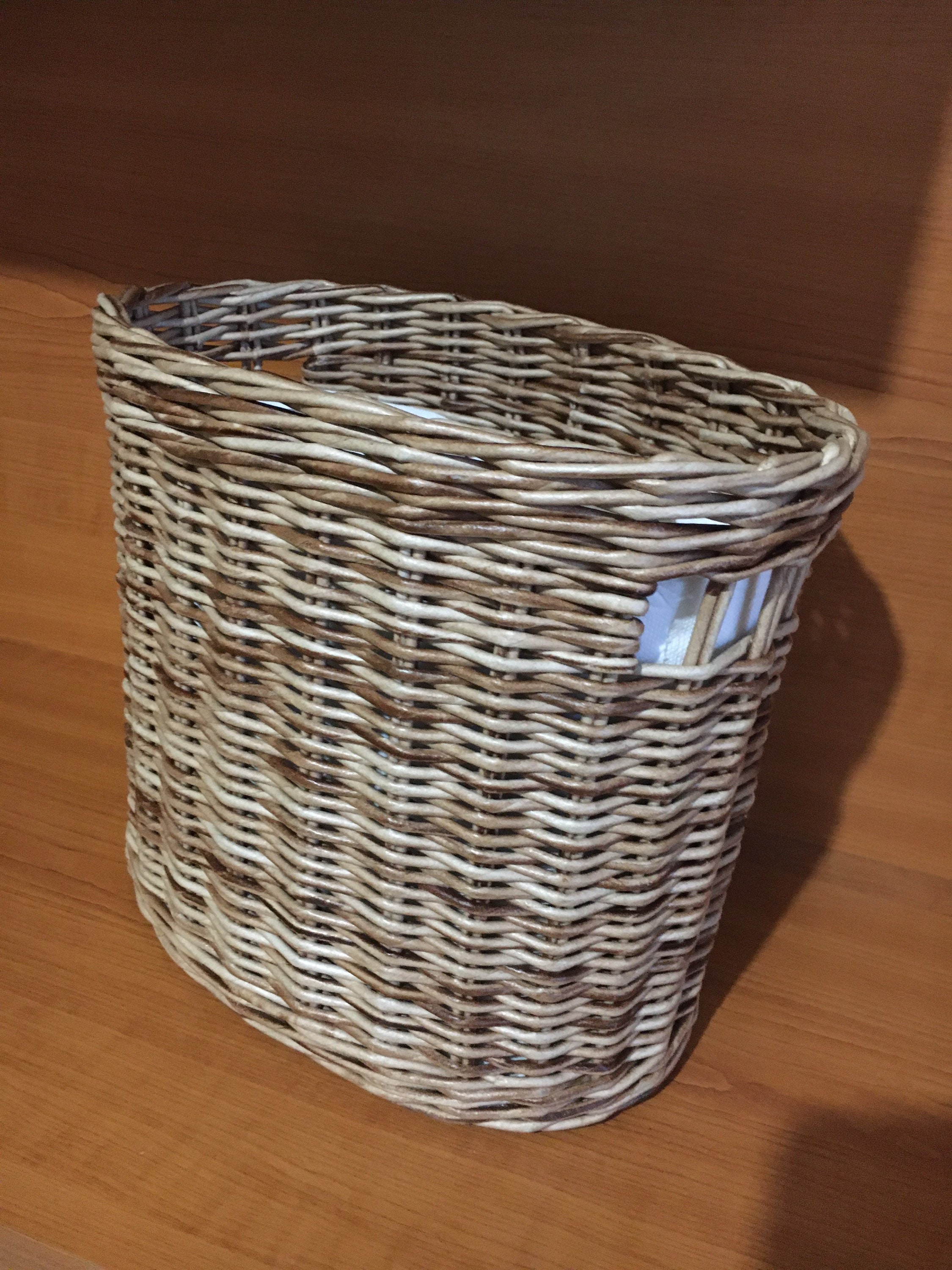 Toilet paper storage basket Lidded wicker round basket Toilet Etsy