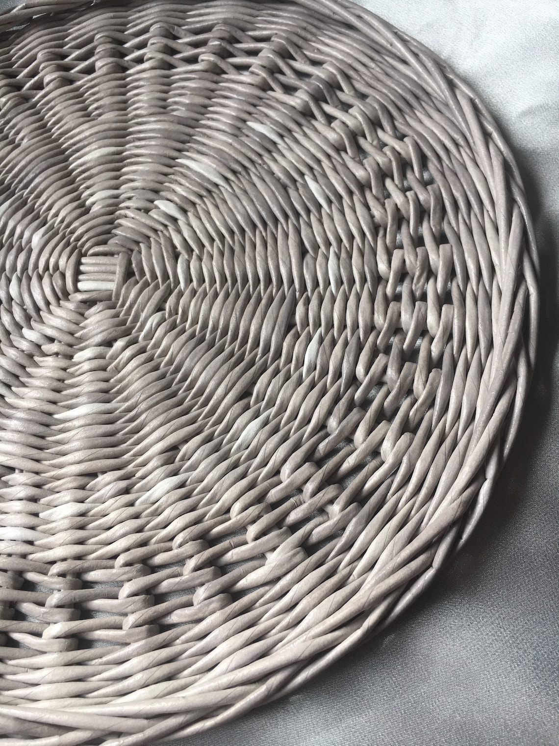 individuales mimbre redondos